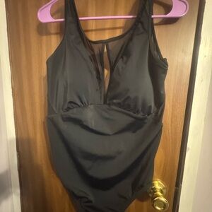 Time and Tru Elegant Black Swimsuit
